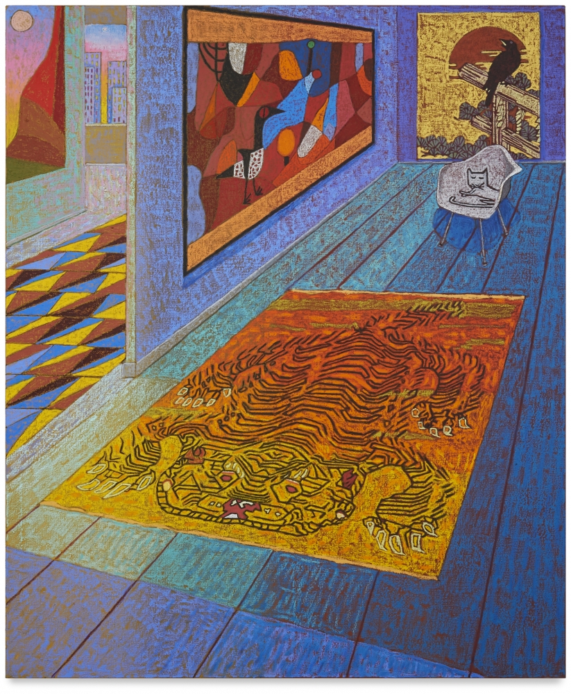 JJ Manford, Interior with Tibetan Rug & Paul Klee Tapestry, 2020