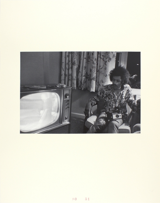 John Gossage, Jimi Hendrix, Hotel Room, DC, 1968, 1968/2009
