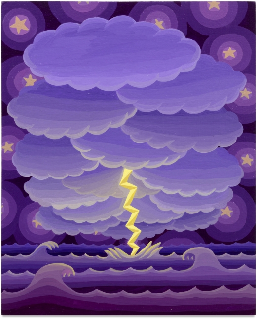 Amy Lincoln Purple Storm Clouds with Lightning